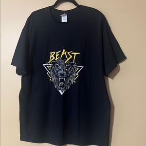 Gildan Black Short Sleeve Tee with Beast Graphic